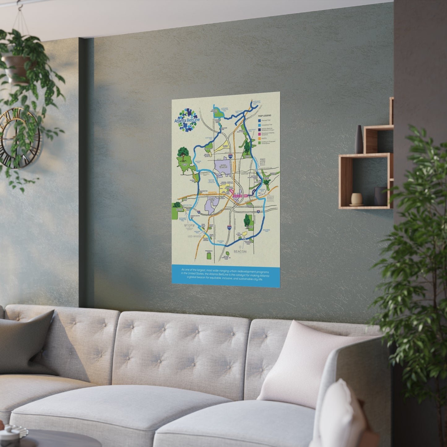 Atlanta BeltLine Illustration Map