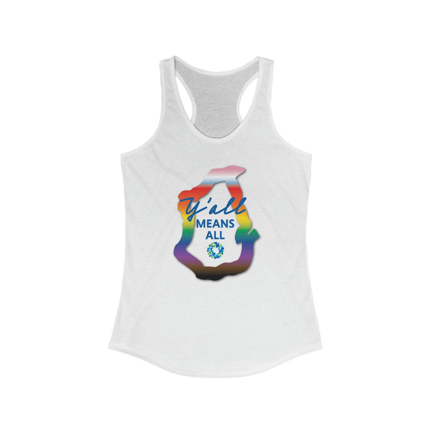 Y'all Means All Women's Racerback Tank