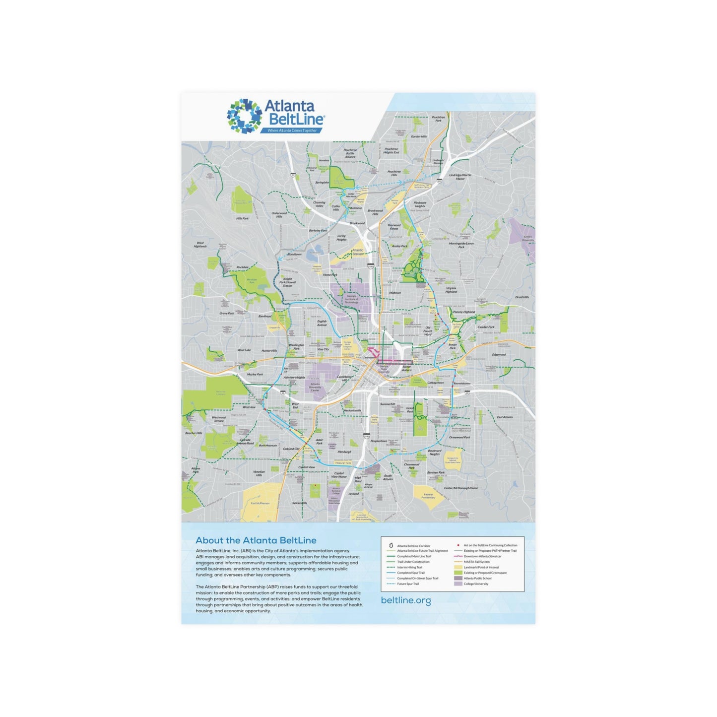 Atlanta BeltLine Detailed Map