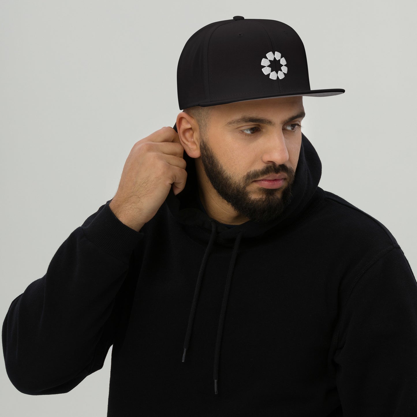 Black Beacon Snapback Hat