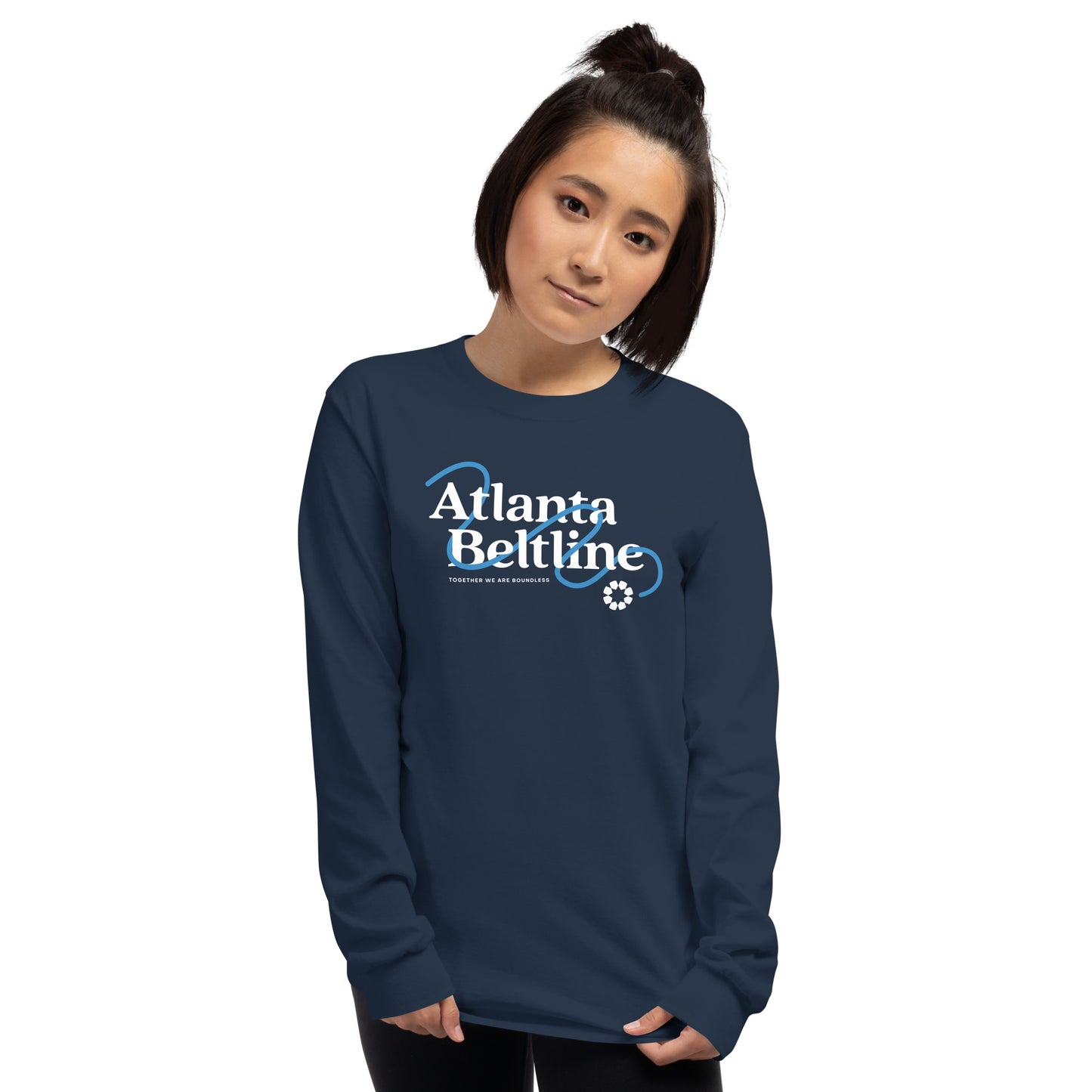 Boundless Unisex  L/S Tee Navy