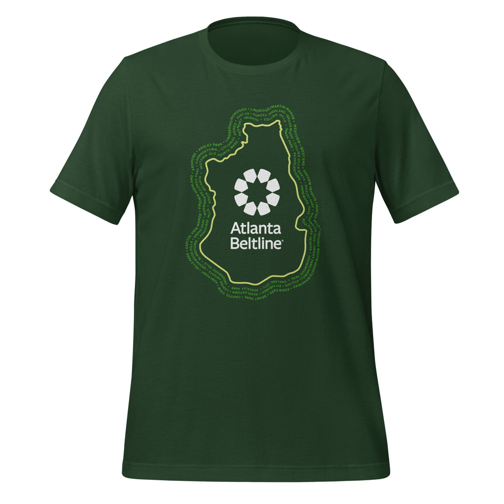 Beltline Neighborhood Unisex S/S Tee - Forest Green