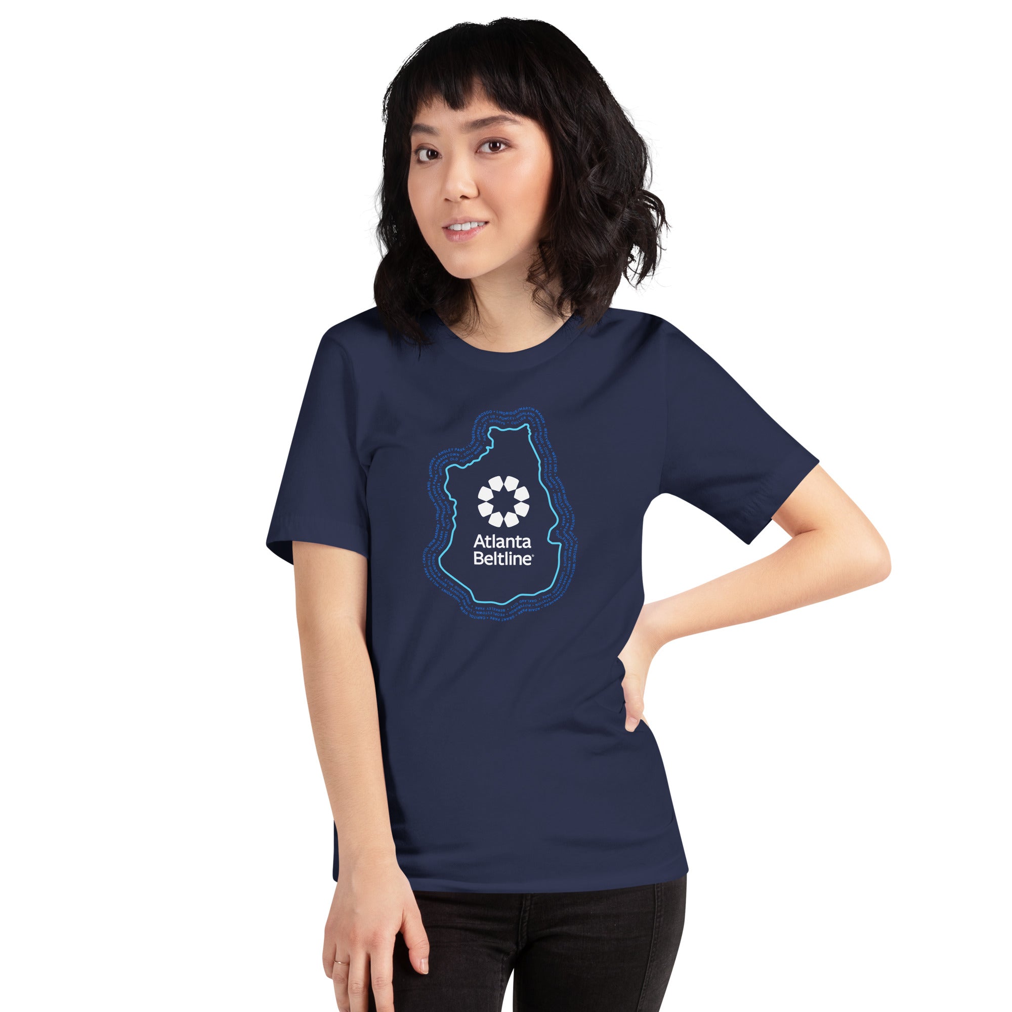 Beltline Neighborhood Unisex S/S Tee - Navy