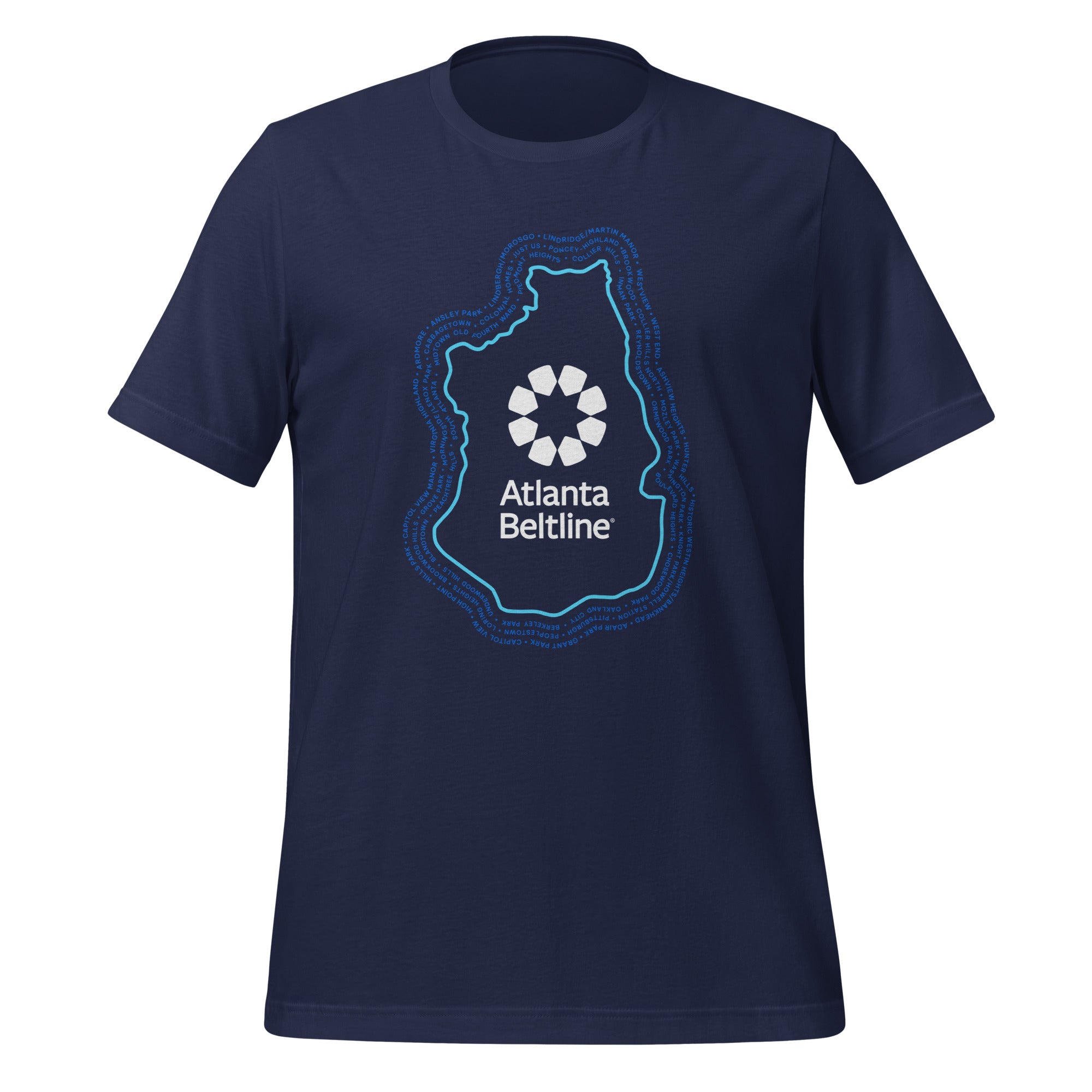 Beltline Neighborhood Unisex S/S Tee - Navy